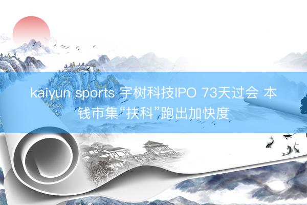 kaiyun sports 宇树科技IPO 73天过会 本钱市集“扶科”跑出加快度